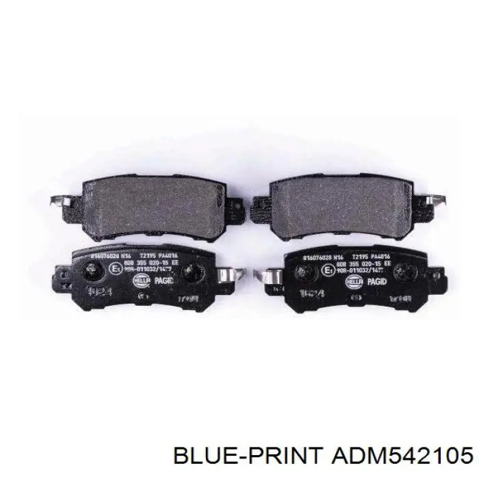 Comprar ADM542105 Blue Print Pastillas de freno traseras