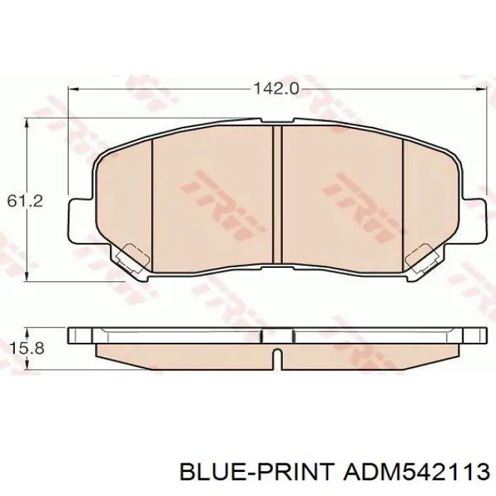 Pastillas freno delanteras Blue Print ADM542113 precio, desde 34,01 EUR