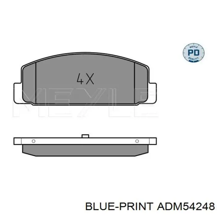 Pastillas traseras de freno Blue Print ADM54248 precio, desde 25,58 EUR