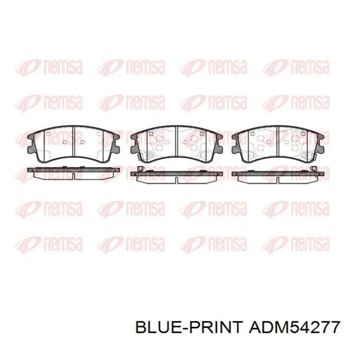 ADM54277 Blue Print Pastillas delanteras