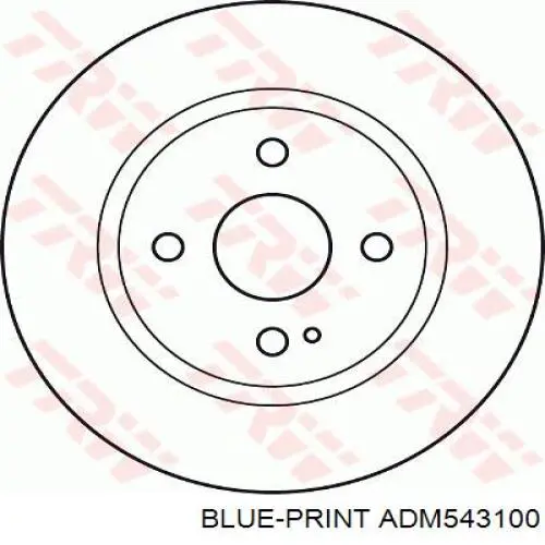 Disco de freno ADM543100 Blue Print