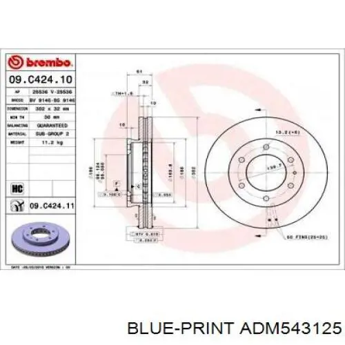 Frenos delanteros Ford AB311125AB precio, desde 81,31 EUR