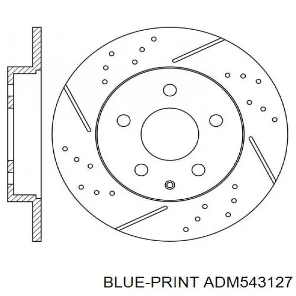 Frenos traseros Blue Print ADM543127