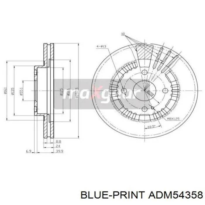 Disco de freno 17091 ABS