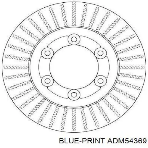 ADM54369 Blue Print disco de freno delantero