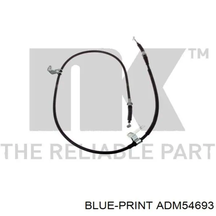 ADM54693 Blue Print cable de freno de mano trasero izquierdo