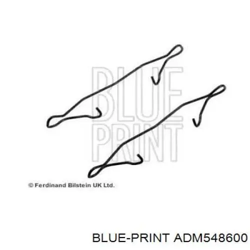 Comprar ADM548600 Blue Print Juego de resortes de sujeción de pastillas de freno delanteras