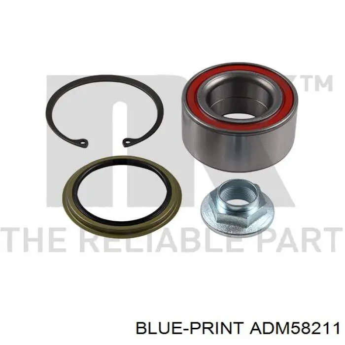 ADM58211 Blue Print cojinete de rueda trasero