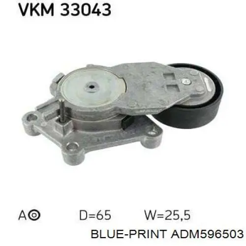 Tensor de correa, correa poli V Peugeot 208 CA, CC