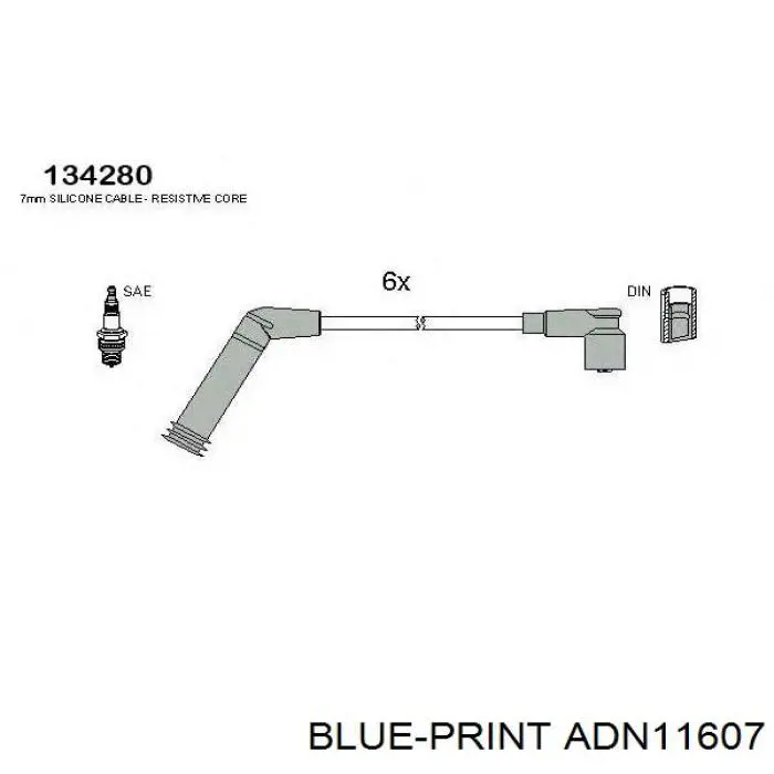 ADN11607 Blue Print cables de bujías
