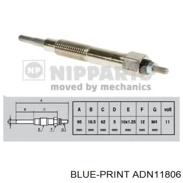 1106557J00 Nissan/Infiniti Bujías de calentamiento