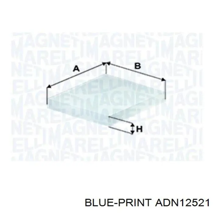 Filtro de cabina Blue Print ADN12521 precio, desde 6,63 EUR