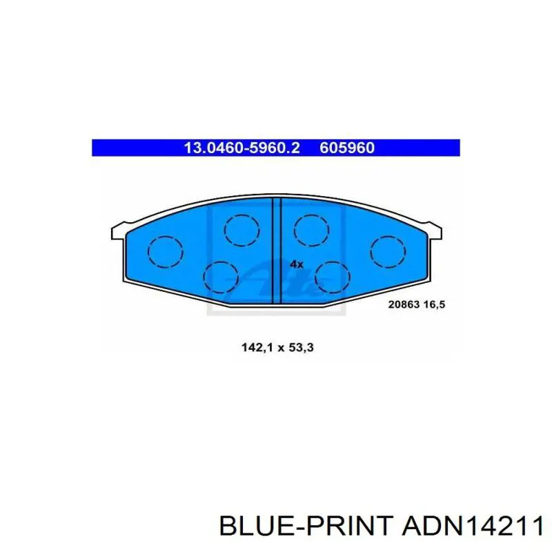 Pastillas de freno delanteras Nissan Patrol Y60