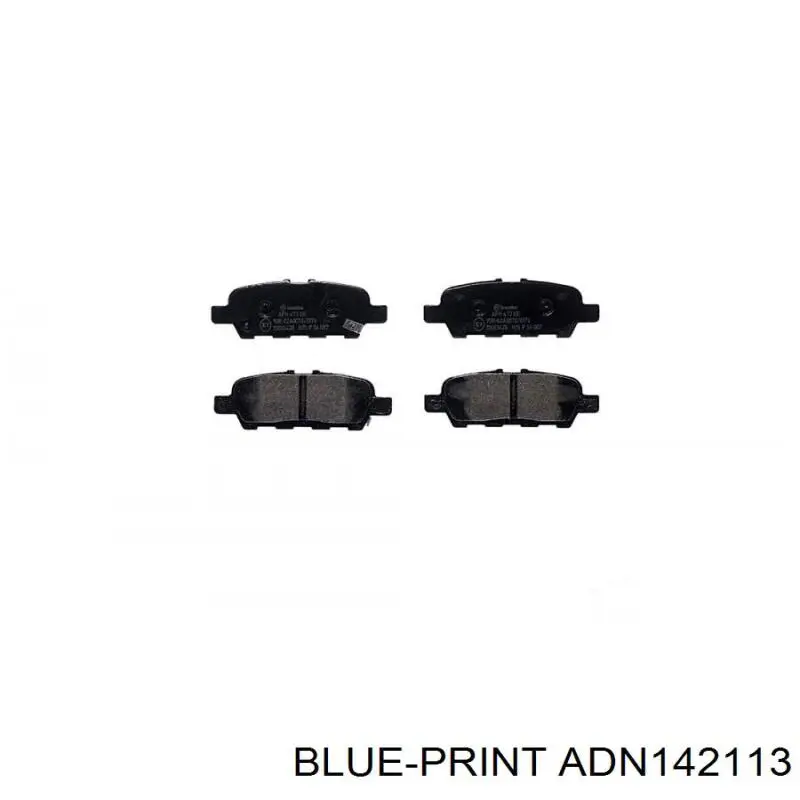 Comprar ADN142113 Blue Print Pastillas de freno traseras