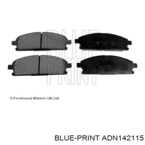 ADN142115 Blue Print pastillas de freno delanteras