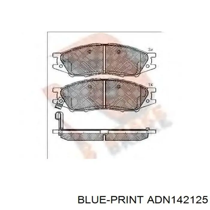 Pastillas de freno delanteras Nissan/Infiniti AY040NS073