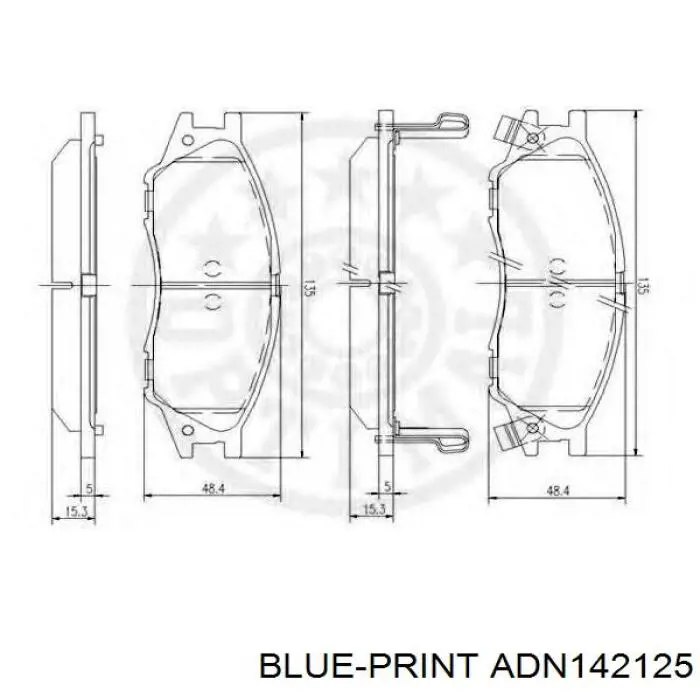 AY040NS073 Nissan/Infiniti Pastillas delanteras