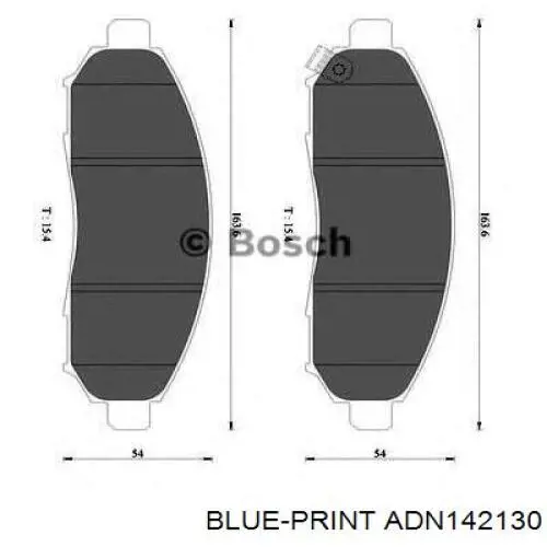 Comprar ADN142130 Blue Print Pastillas delanteras de freno