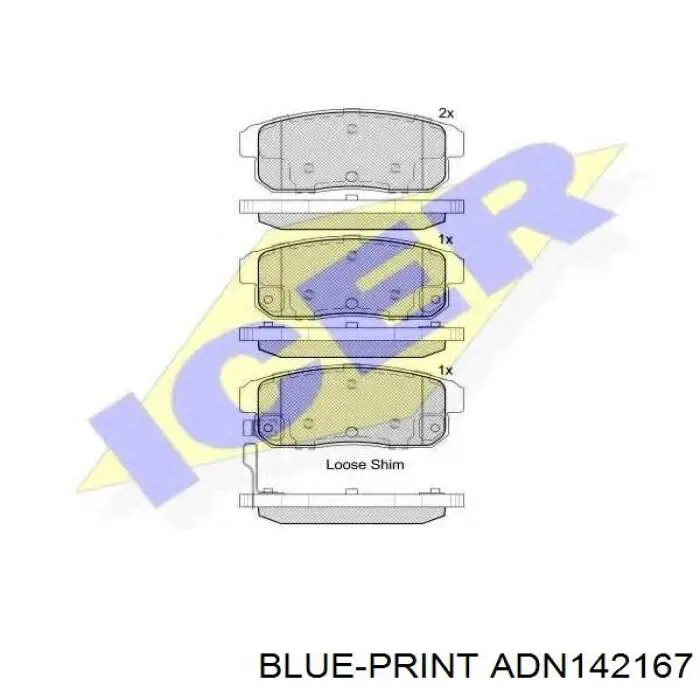 AY060NS028 Nissan pastillas de freno traseras