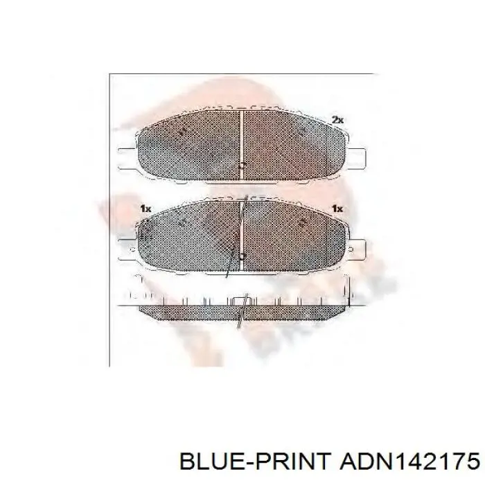 8586129072 Nissan pastillas de freno delanteras