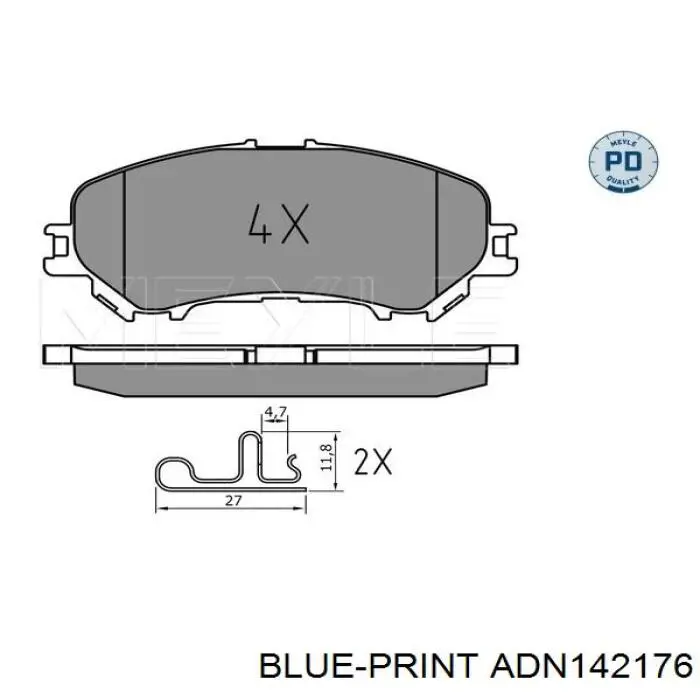 Pastillas de freno delanteras Nissan Qashqai 2 J11