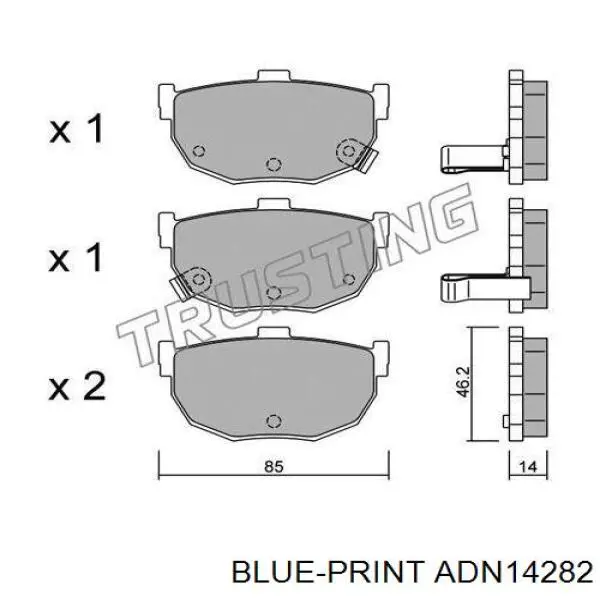 4406061E91 Nissan pastillas de freno traseras