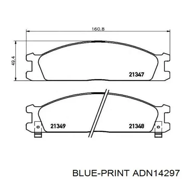 Pastillas de freno delanteras Nissan Terrano 1 WD21