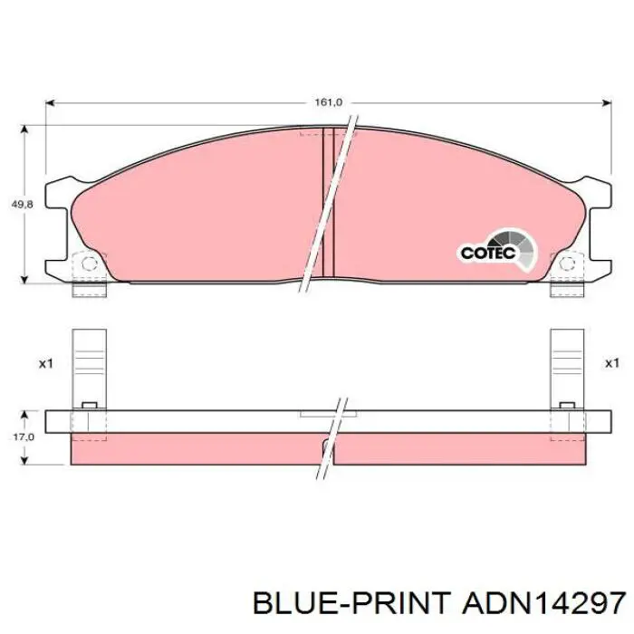 Pastillas de freno delanteras Nissan Terrano 1 WD21