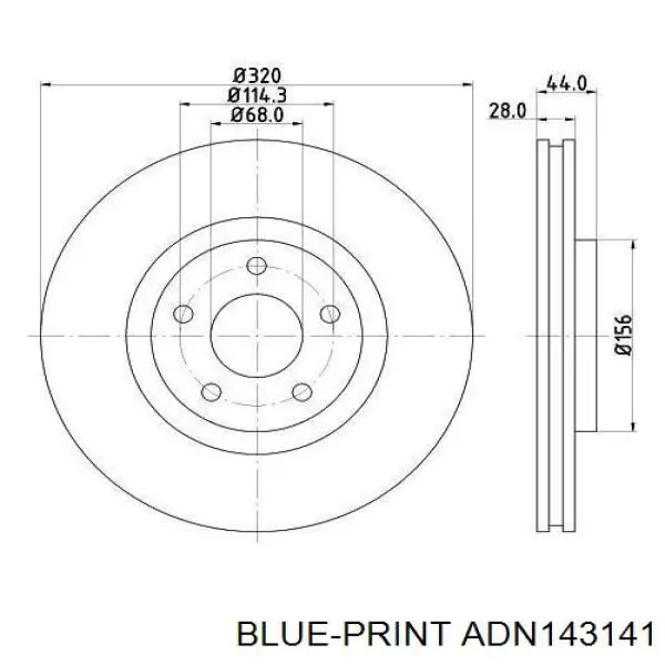 Comprar DI165C Japan Parts Freno de disco delantero