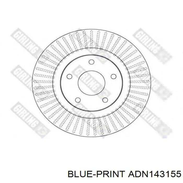 Disco de freno DI157C Japan Parts