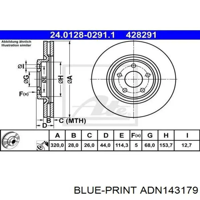 Comprar 18467 ABS Freno de disco delantero