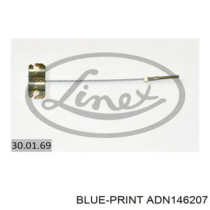 ADN146207 Blue Print cable de freno de mano delantero