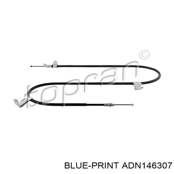 ADN146307 Blue Print cable de freno de mano trasero izquierdo