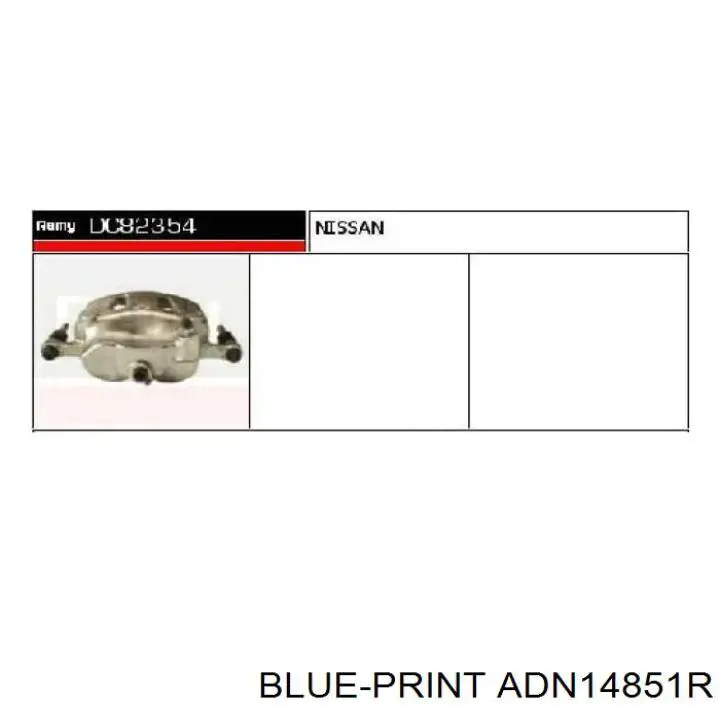 Pinza de freno, Eje delantero izquierda Nissan/Infiniti 4101110G02