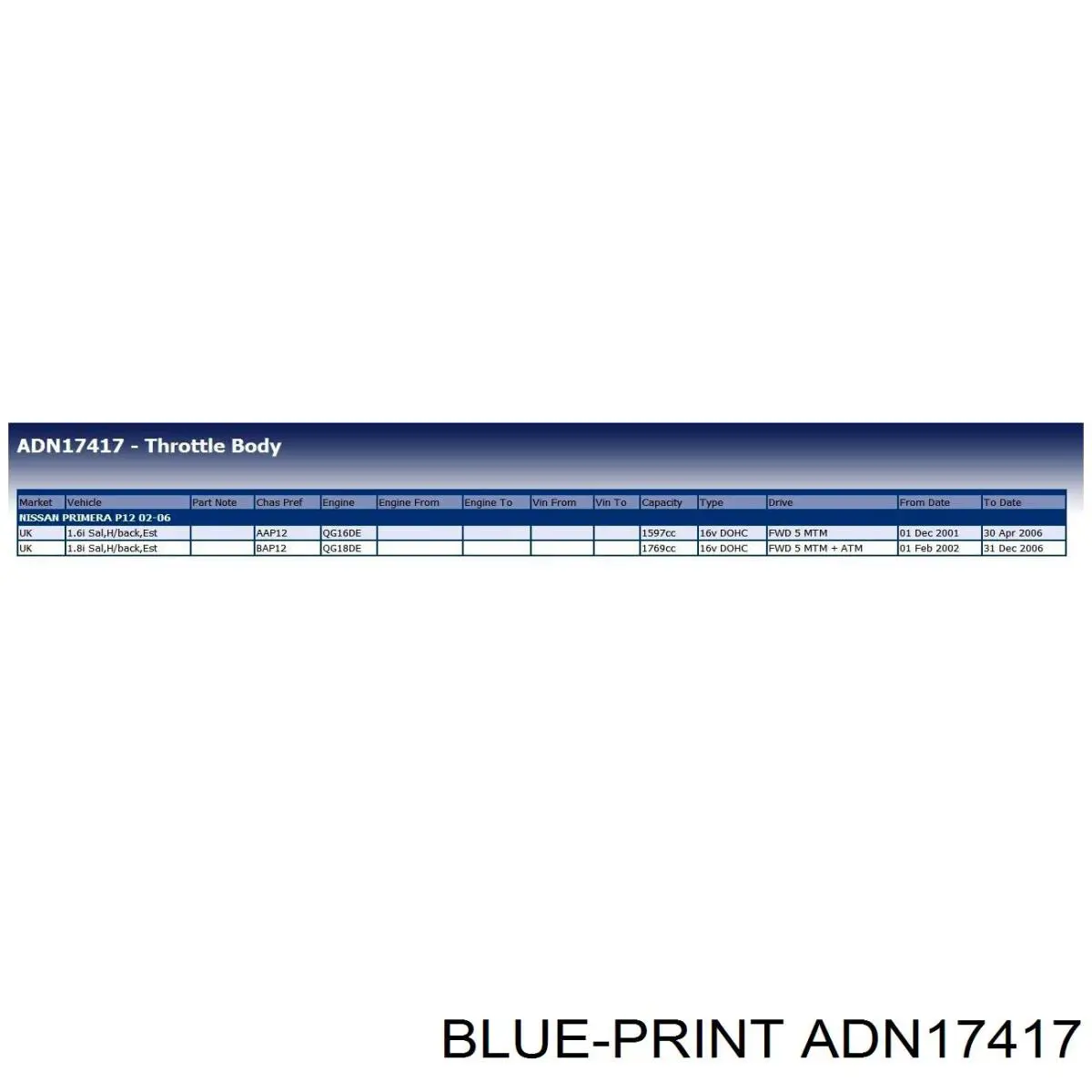 Cuerpo de aceleración completo Nissan/Infiniti 16119AU00B precio, desde 193,16 EUR