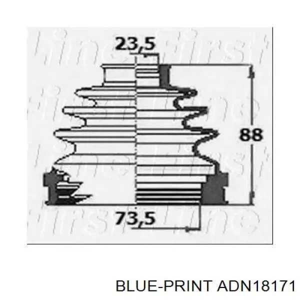 Comprar 63185 Japko Fuelle de semieje delantero interior