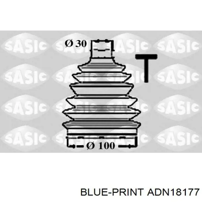 ADN18177 Blue Print fuelle, árbol de transmisión delantero exterior