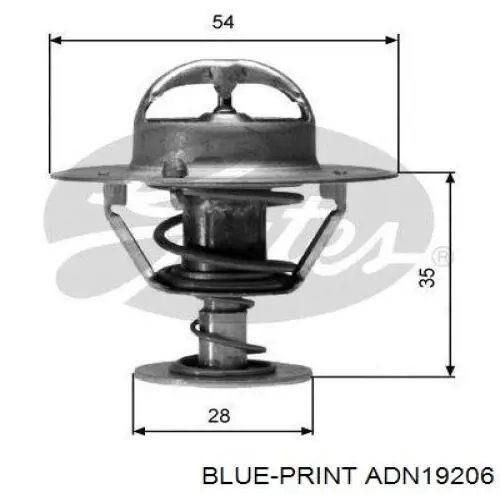 Termostato refrigerante Blue Print ADN19206