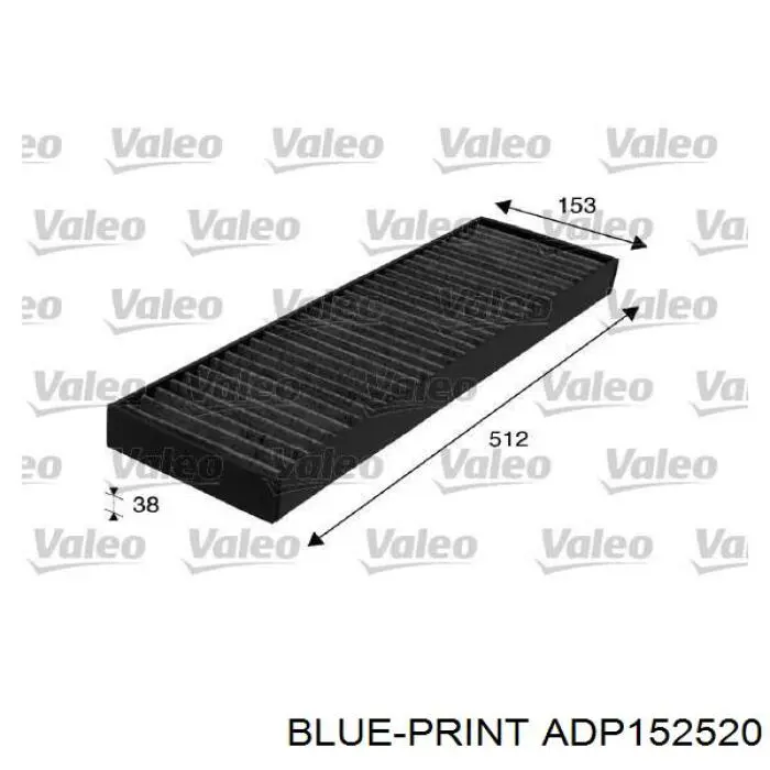 ADP152520 Blue Print filtro habitáculo