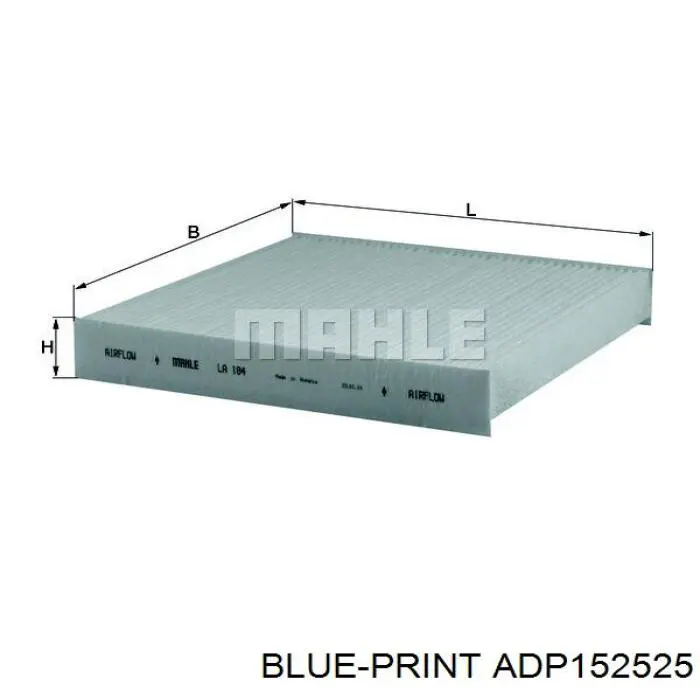 ADP152525 Blue Print filtro habitáculo