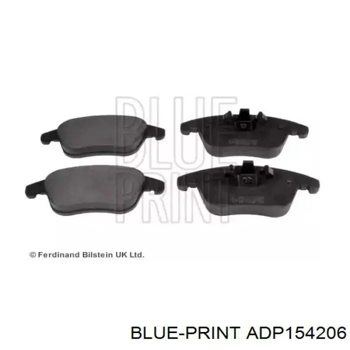 Comprar ADP154206 Blue Print Pastillas delanteras de freno
