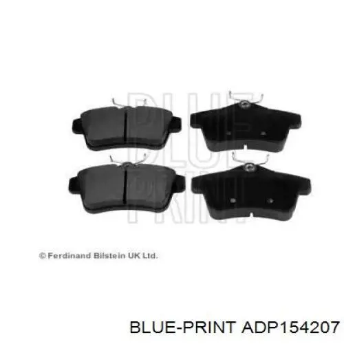 ADP154207 Blue Print pastillas de freno traseras