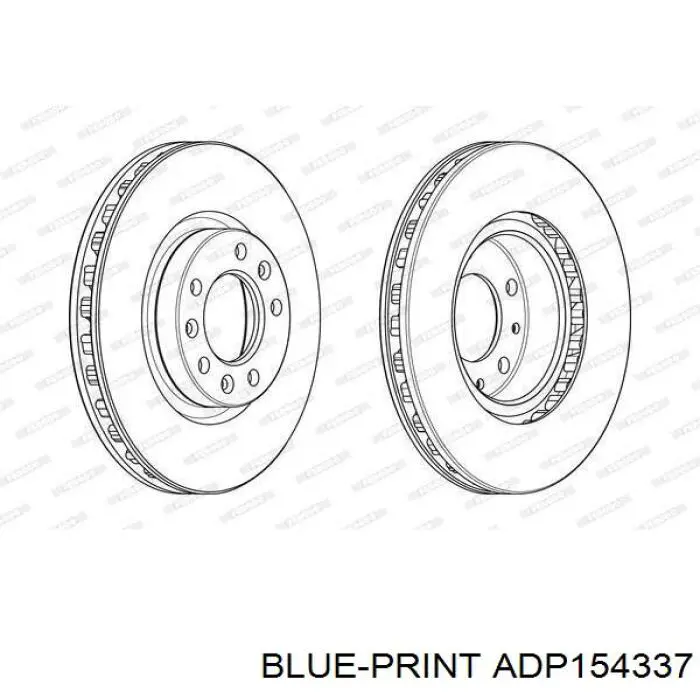 ADP154337 Blue Print disco de freno delantero