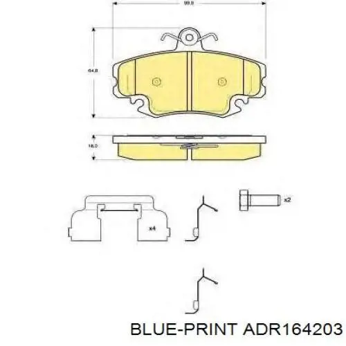 Pastillas de freno delanteras Peugeot 205 2 20A, C