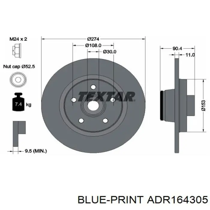 Disco de freno trasero Jurid/Bendix BDS1048 precio, desde 71,89 EUR