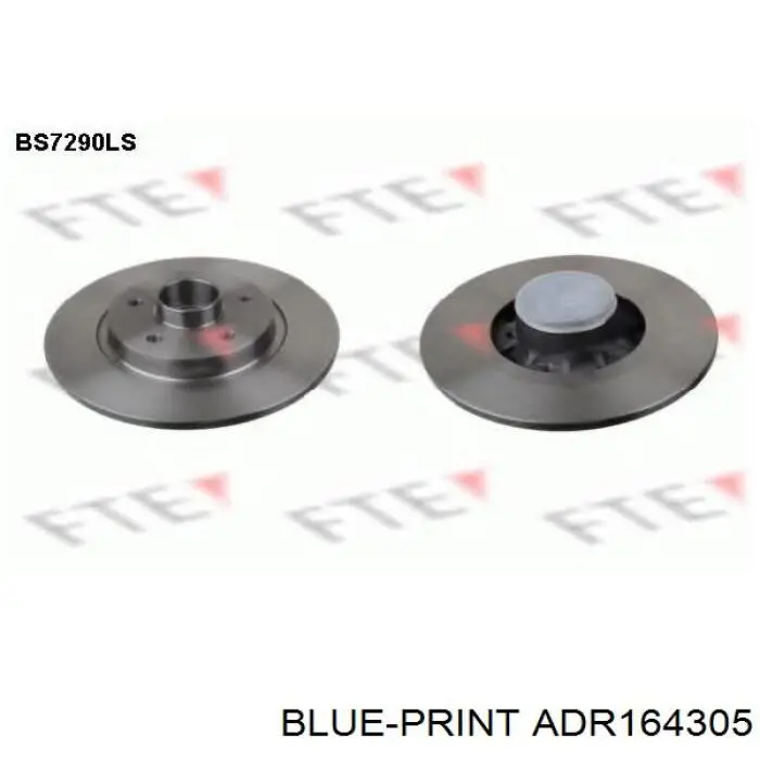 Disco de freno trasero BDS1048 Jurid/Bendix