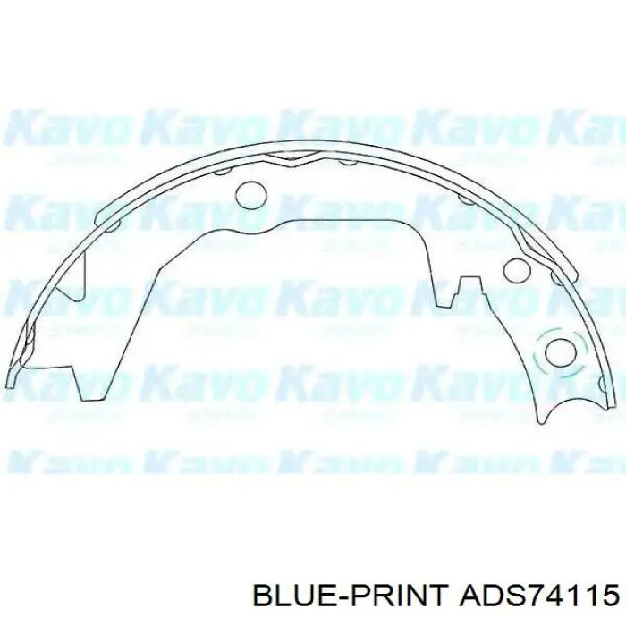 Zapatas de freno de mano ADS74111 Blue Print