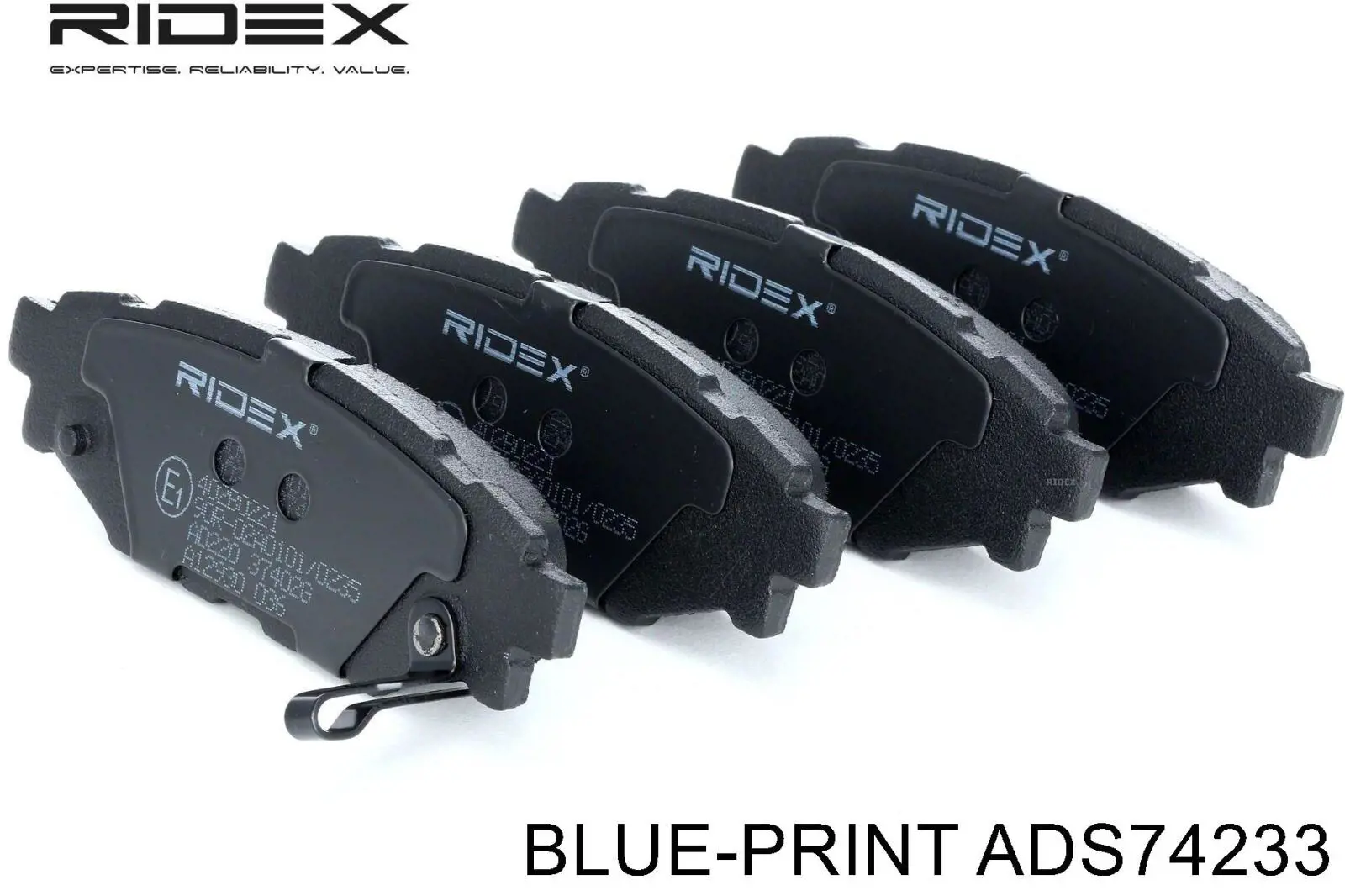 ADS74233 Blue Print Pastillas freno traseras
