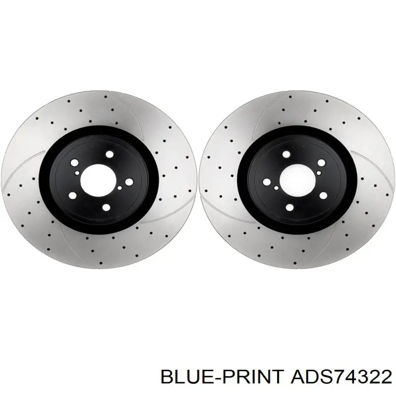 ADS74322 Blue Print disco de freno delantero