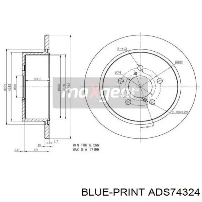 Comprar 170764 Febi Disco de freno trasero